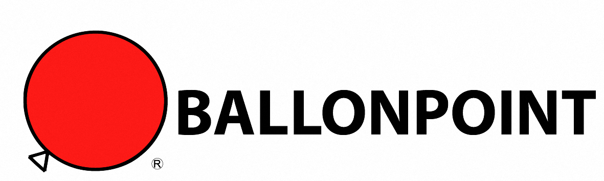 Logo ballonpoint und gummiwerk
