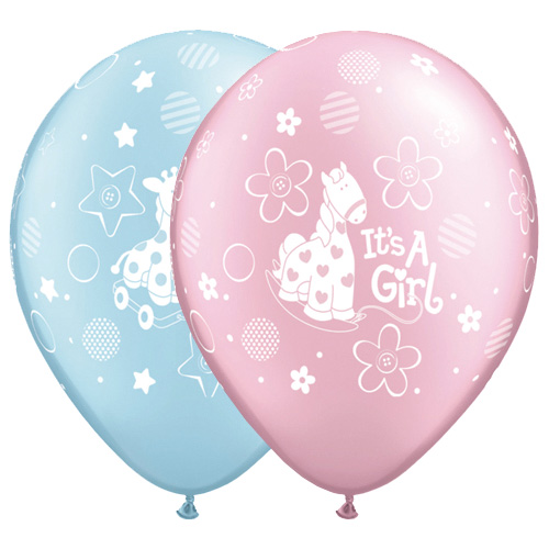 Luftballon als Geschenk zur Geburt